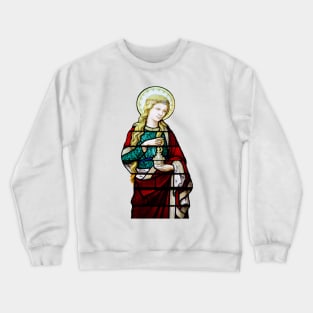 Saint Mary Magdalene Stained Glass Window Crewneck Sweatshirt